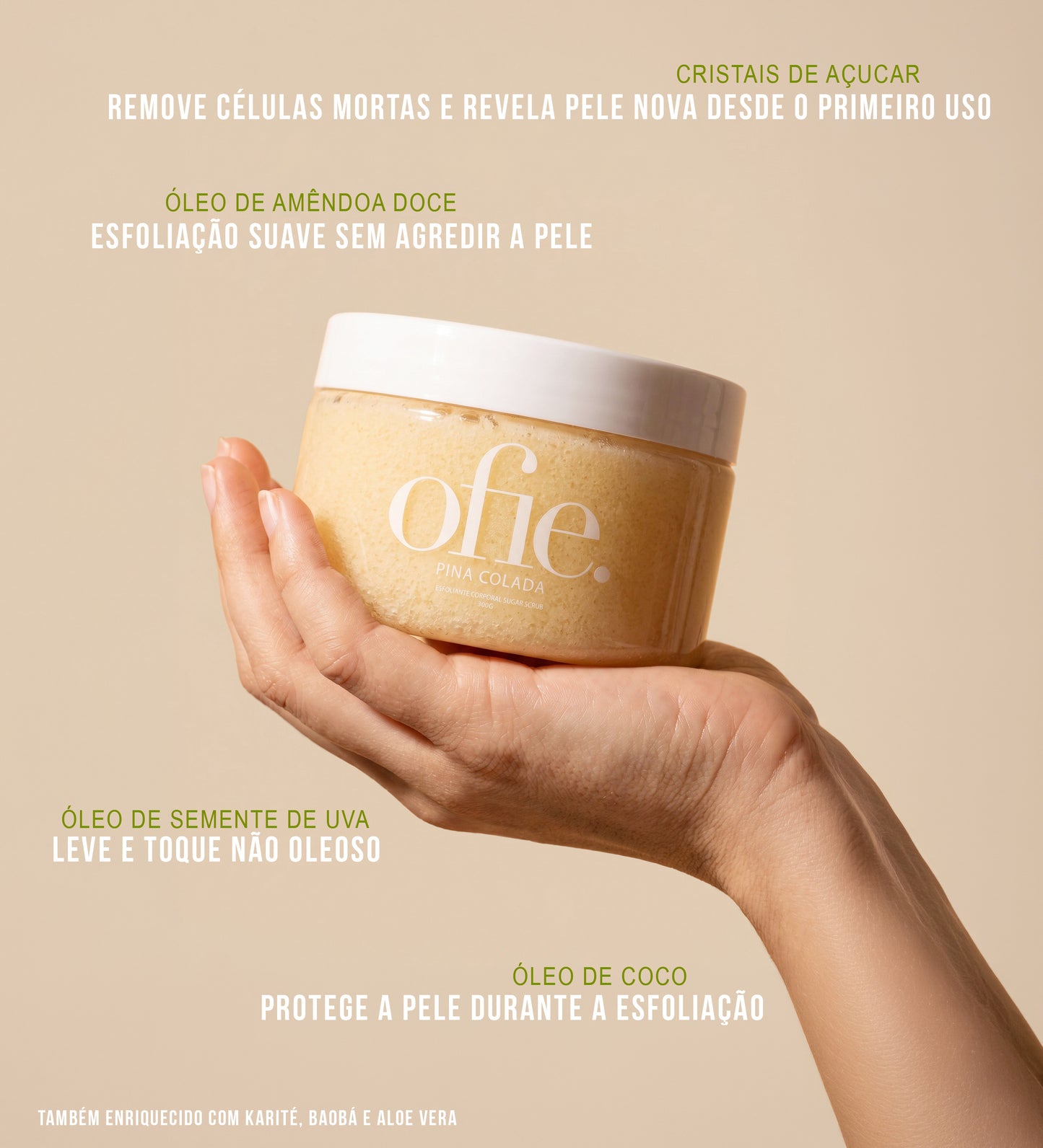 Esfoliante Corporal Sugar Scrub - PINA COLADA  - 300g
