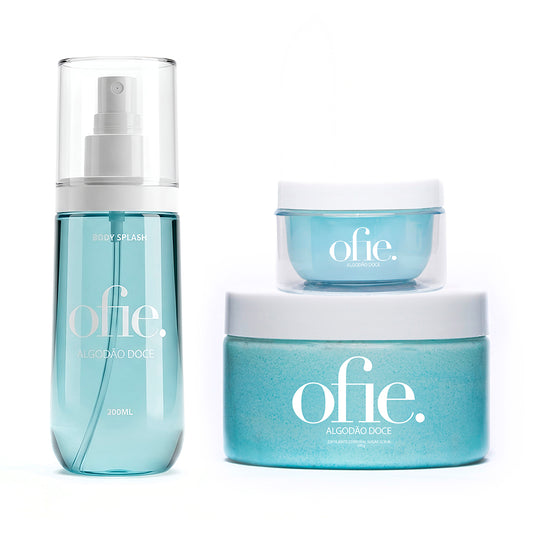 Kit Exclusivo Body + Mini + Esfoliante - ALGODÃO DOCE